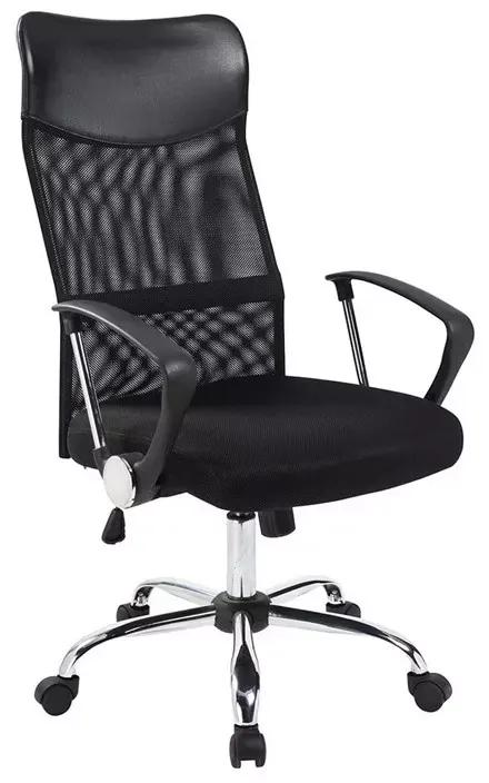Scaun ergonomic pentru birou, cu spatar inalt,mesh negru
