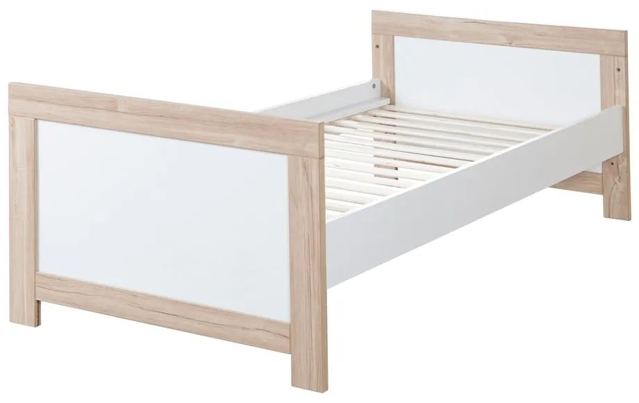 Pătuț alb/în culoare naturală 70x140 cm Malo – Roba