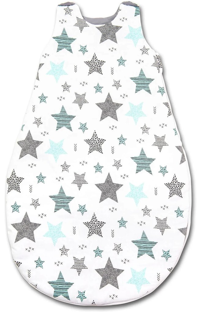 Sac de dormit copii 3-18 luni Kidizi All Mint Stars, 2.5 tog