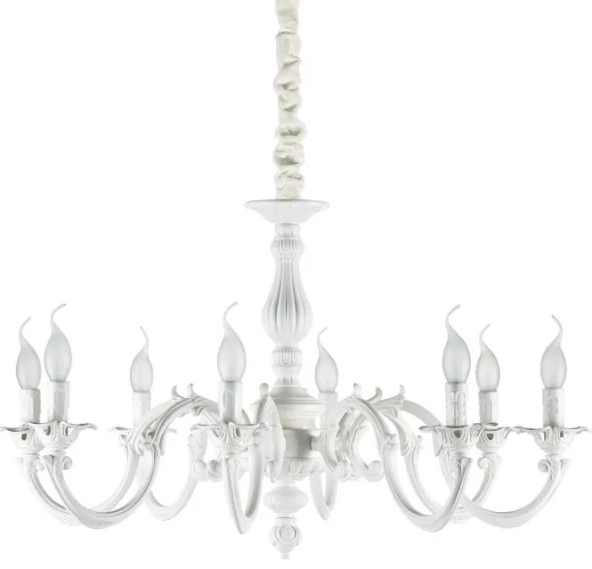 Candelabru elegant design clasic JUSTINE SP8 alb 197524