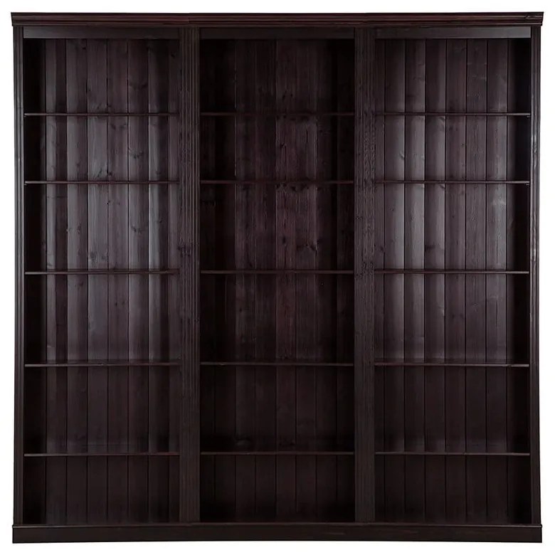 Bibliotecă maro din lemn de pin 222x223 cm Anita – Støraa