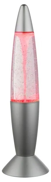 Veioza decorativa, gri argintiu din plastic cu efect de vartej in interior MAGMA 28019 GL