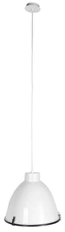 Set de 2 lămpi industriale cu pandantiv alb 38 cm reglabile - Anteros