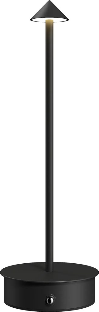 HOMCOM Lampă de Masă Reîncărcabilă cu USB, Lampă Fără Fir cu Temperatura Culorii Reglabilă 3000K/4500K/6500K, Control Tactil, Autonomie 4-8 Ore, Negru | Aosom Romania