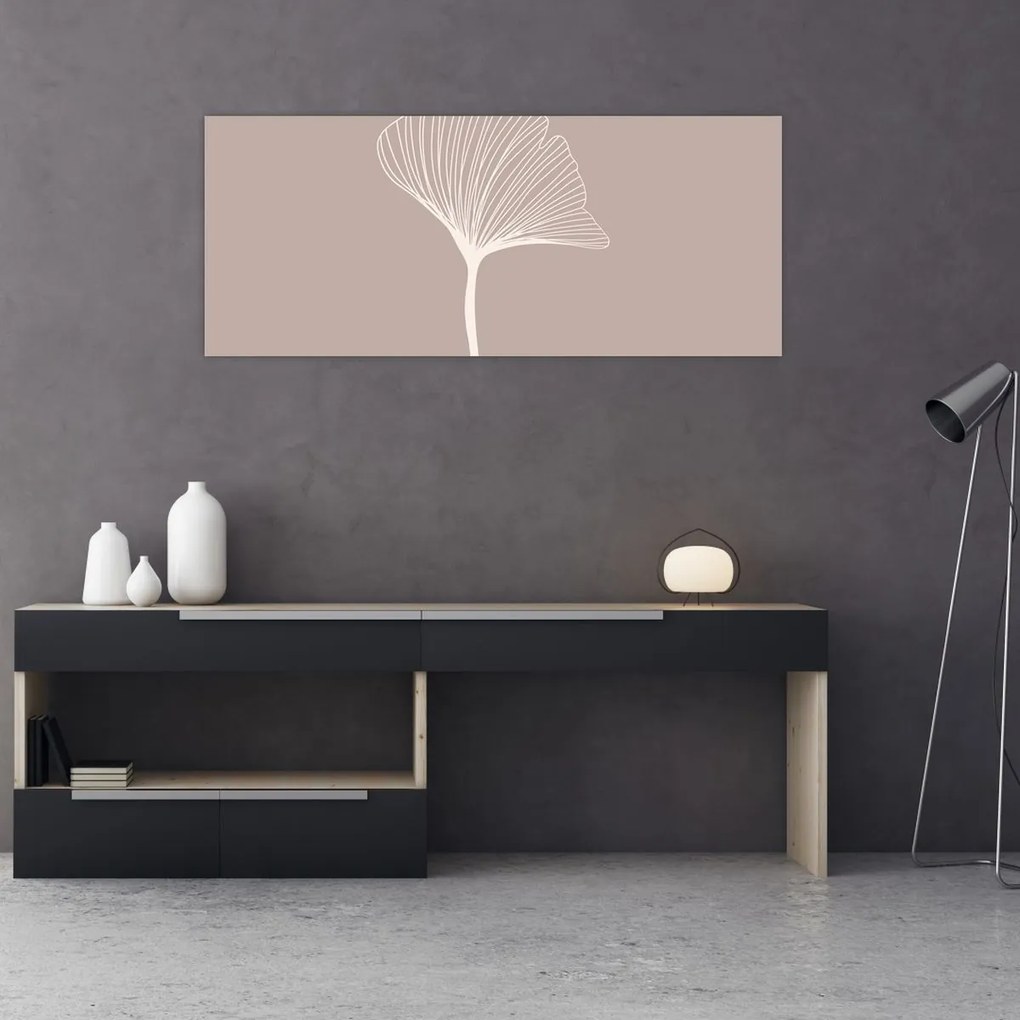 Tablou - Frunze bej N⁰5 (120x50 cm)