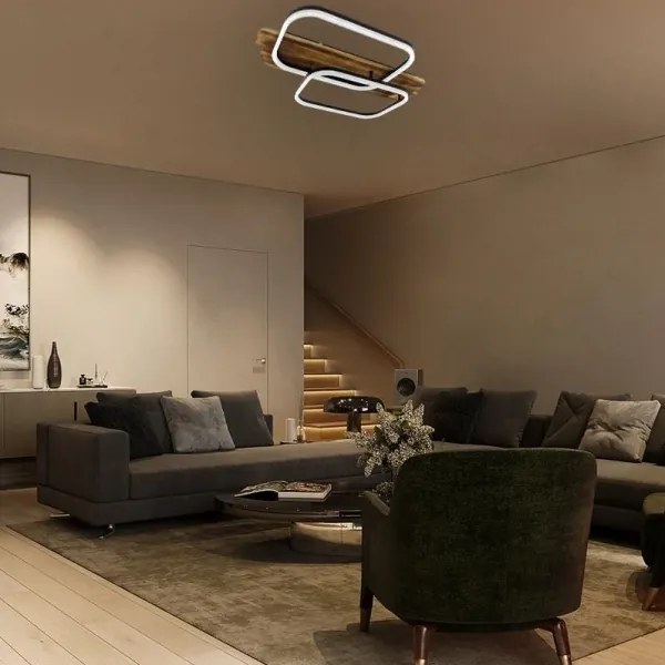 Plafonieră LED dimabilă LED/95W/230V 3000-6500K + telecomandă