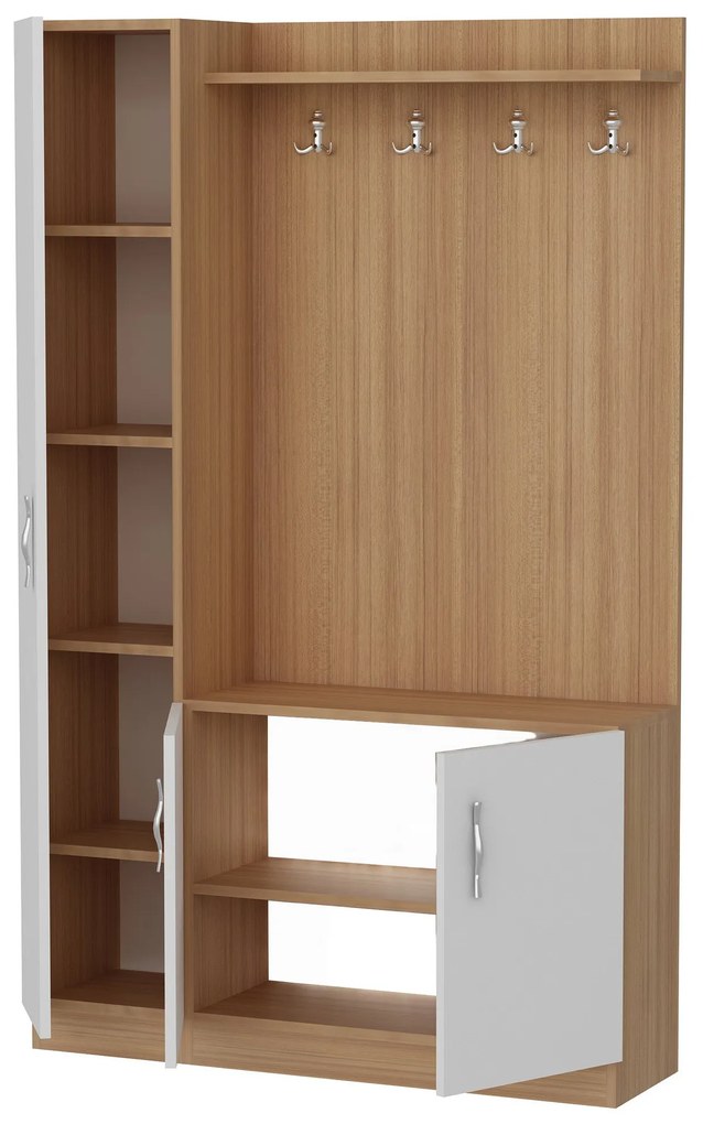 Cuier Naturel - Teak, White