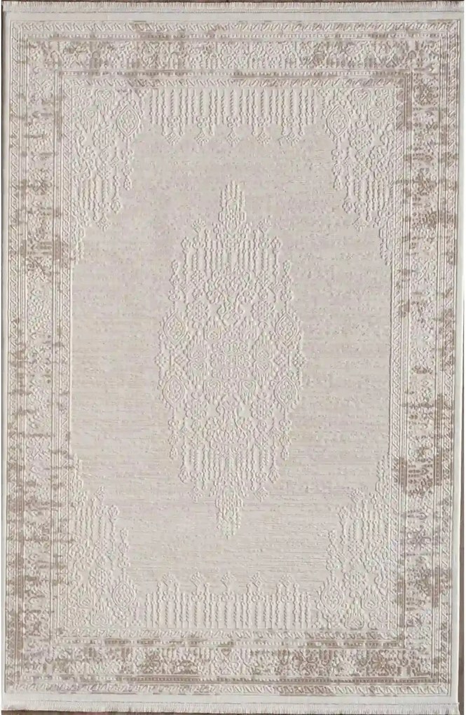 Covor ANETTA 03320A, 160x230 cm, forma dreptunghiulara, acril, crem/be