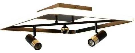 Plafonieră LED dimabilă LED/70W/230V 3000-6500K negru + telecomandă