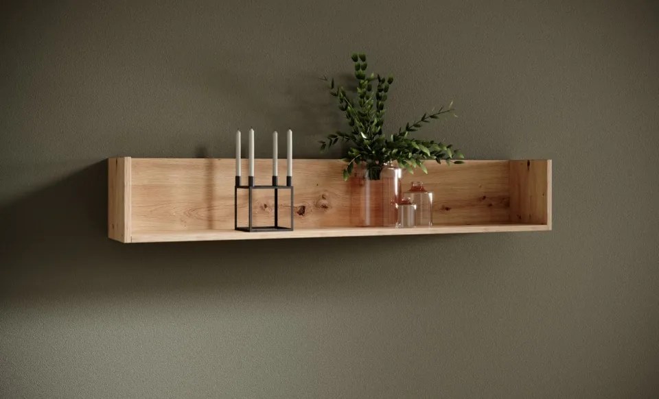 Etajera suspendata, 120x20x20 cm, JANEZ, ADRK Furniture