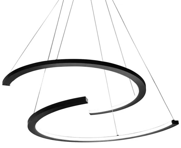 Lustră LED pe cablu DOUBLEMOON LED/30W/230V negru