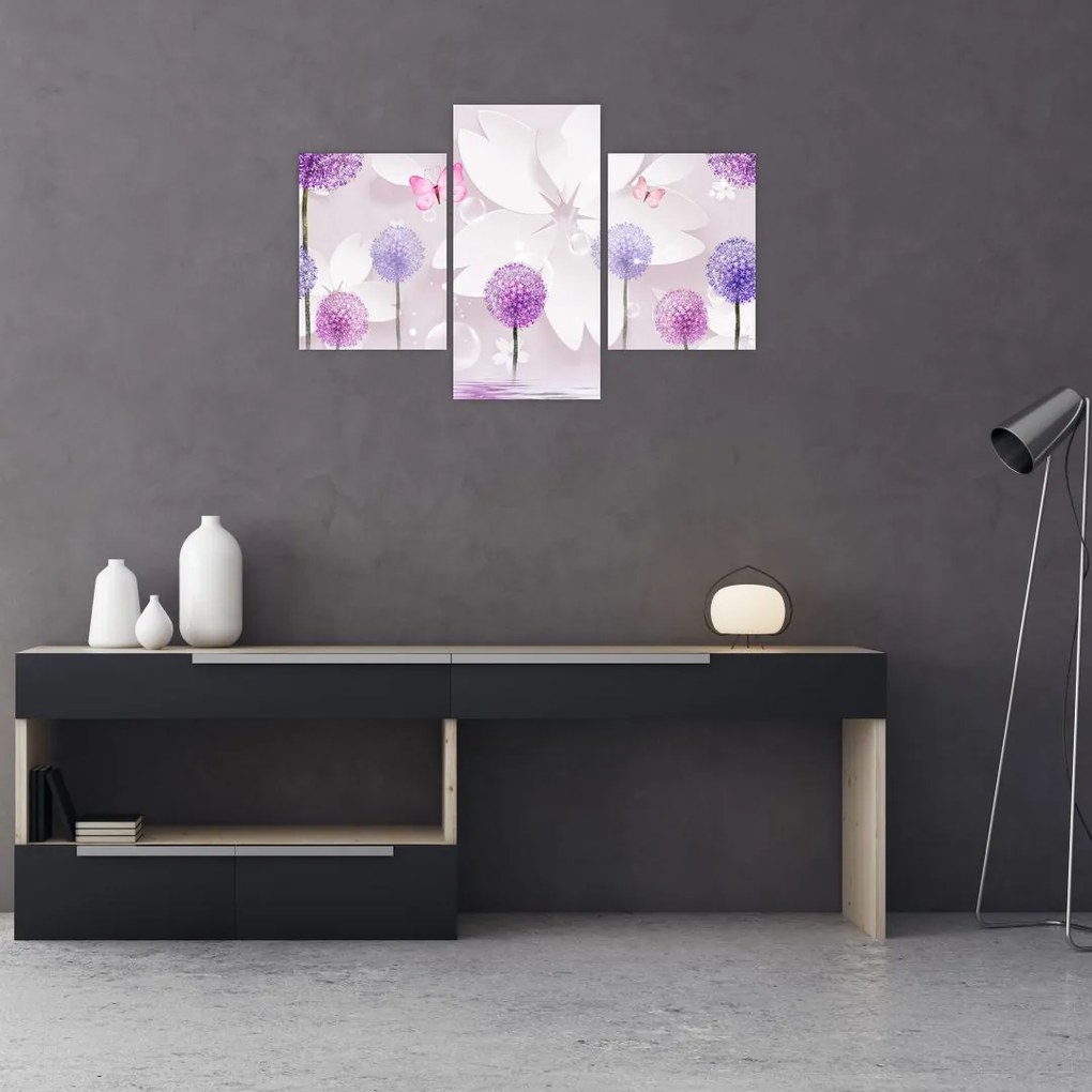 Tablou - Pe râul florilor (90x60 cm)
