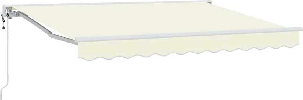 vidaXL Cadru de copertină Crem 250 x 200 cm Poliester cu Acoperire PU