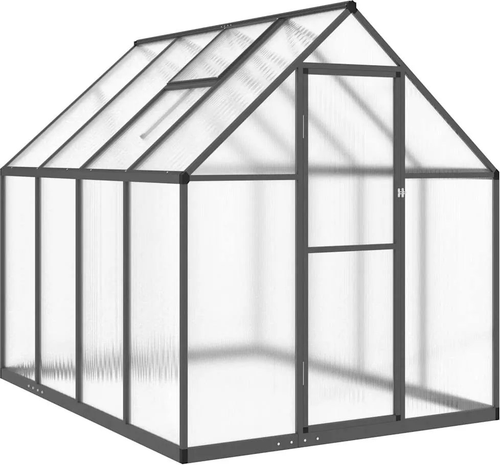 vidaXL Sere cu cadru de bază, antracit, 224x169x195 cm, aluminiu