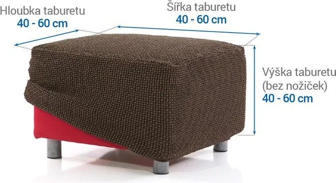 Nueva Textura Huse care se întind foarte bine NIAGARA tutunului taburet (40 - 60 cm)