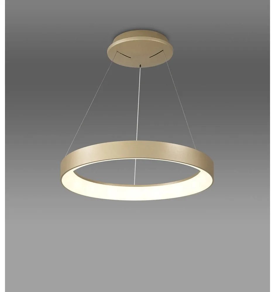 Lustra LED inteligenta design circular NISEKO II Gold 38cm