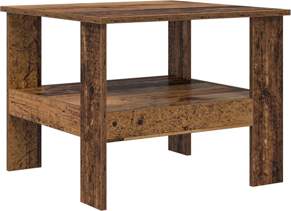 vidaXL Masă de cafea Lemn vechi 57 x 55 x 45 cm Lemn compozit