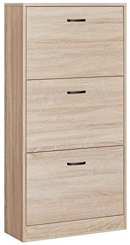 Pantofar cu 6 rafturi, PAL melaminat, natural, Vasagle