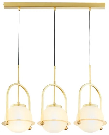 Jupiter 1917 - Lustră suspendată pe cablu ROSSO 3xE27/15W/230V aurie