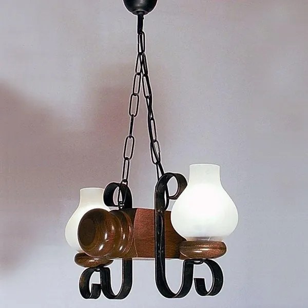 Candelabru rustic fabricat manual din lemn Rustic WOOD-RU-SP2