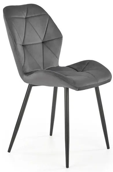 Scaun K453 velvet gri