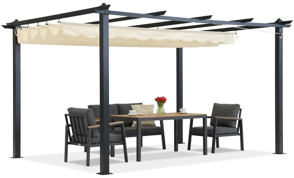 Pergolă retractabilă Barbados 3x4m Garden Point