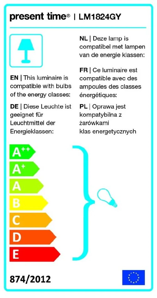 Veioză Leitmotiv Enchant, gri