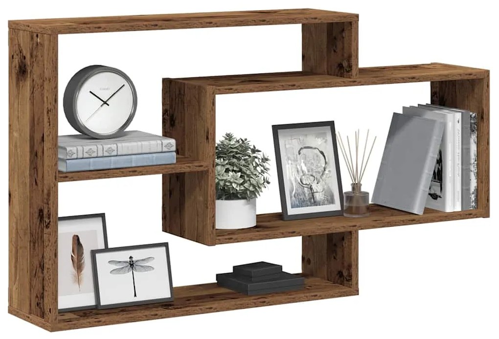vidaXL Raft de perete, lemn vechi, 104x20x58,5 cm, lemn prelucrat