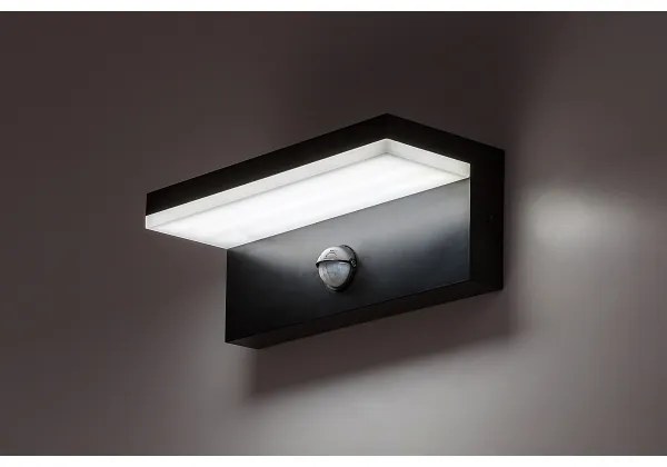 Aplică LED de exterior cu senzor Rabalux 77115 ZARAGOZA LED/9W/230V IP54 negru