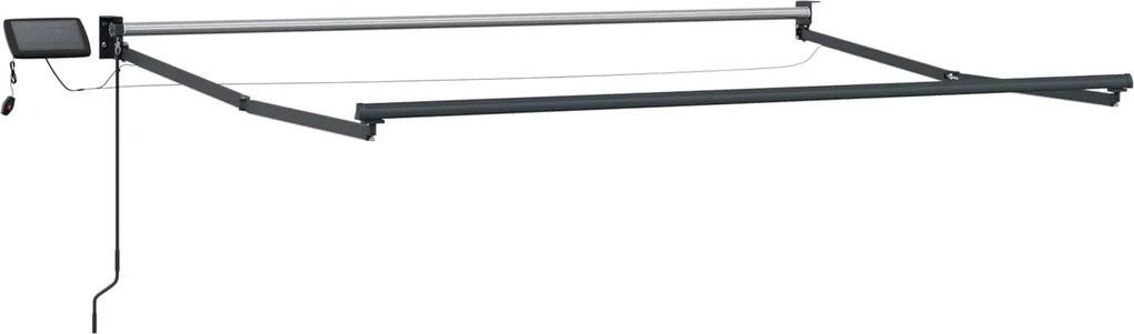 vidaXL Cadru copertină retractabil electric Antracit 3,5 x 2 m