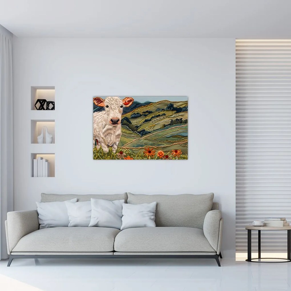 Tablou - Imitație de motiv tricotat (90x60 cm)