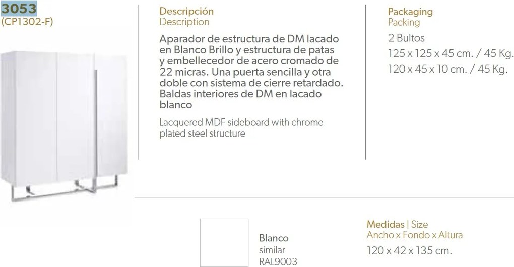 Dulap elegant design LUX Parma AC-CP1302-F