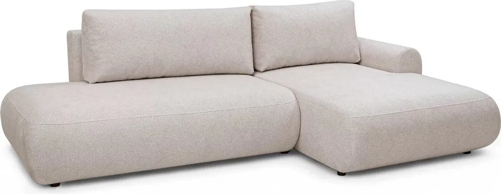 Colțar extensibil Lotulis L II dreapta - material tricotat crem Blur 01