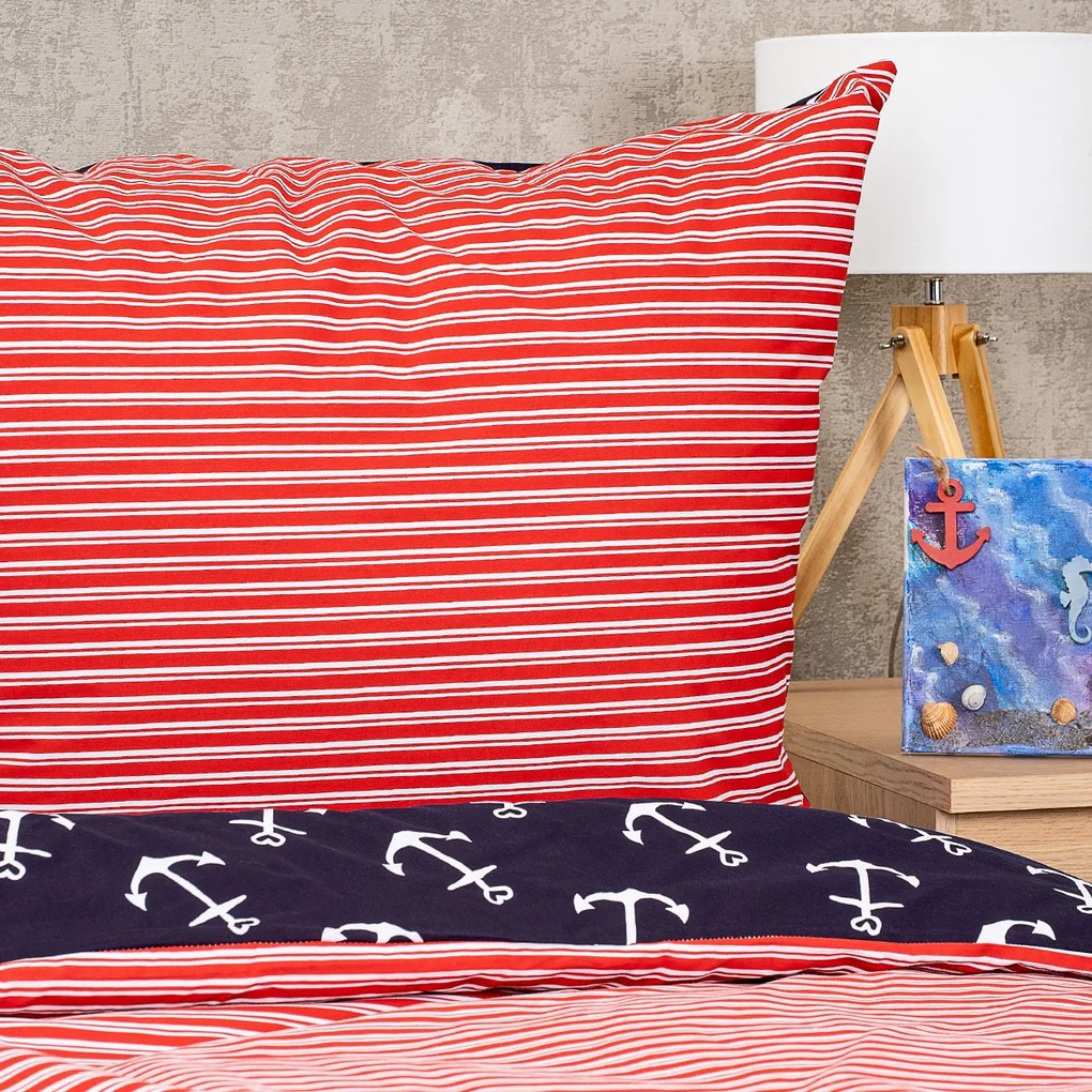 Lenjerie de pat din bumbac 4Home Marine, 160 x 200 cm, 70 x 80 cm