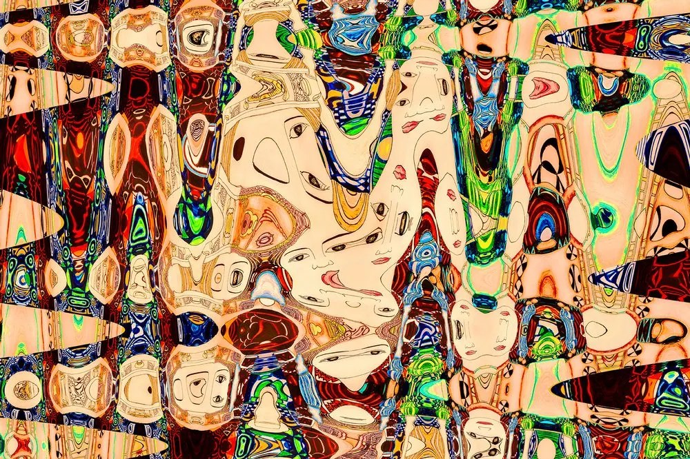 Tapet mama în design abstract