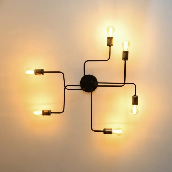 LED Lustră aplicată TUBE 6xE27/15W/230V