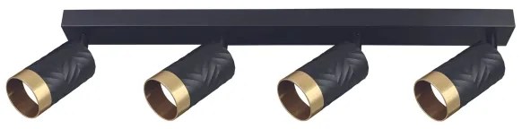 Spot ARRAS 4xGU10/10W/230V negru