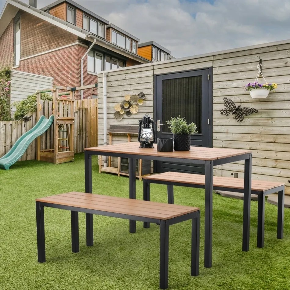 Set mobilier de grădină Garden brown, 3 buc