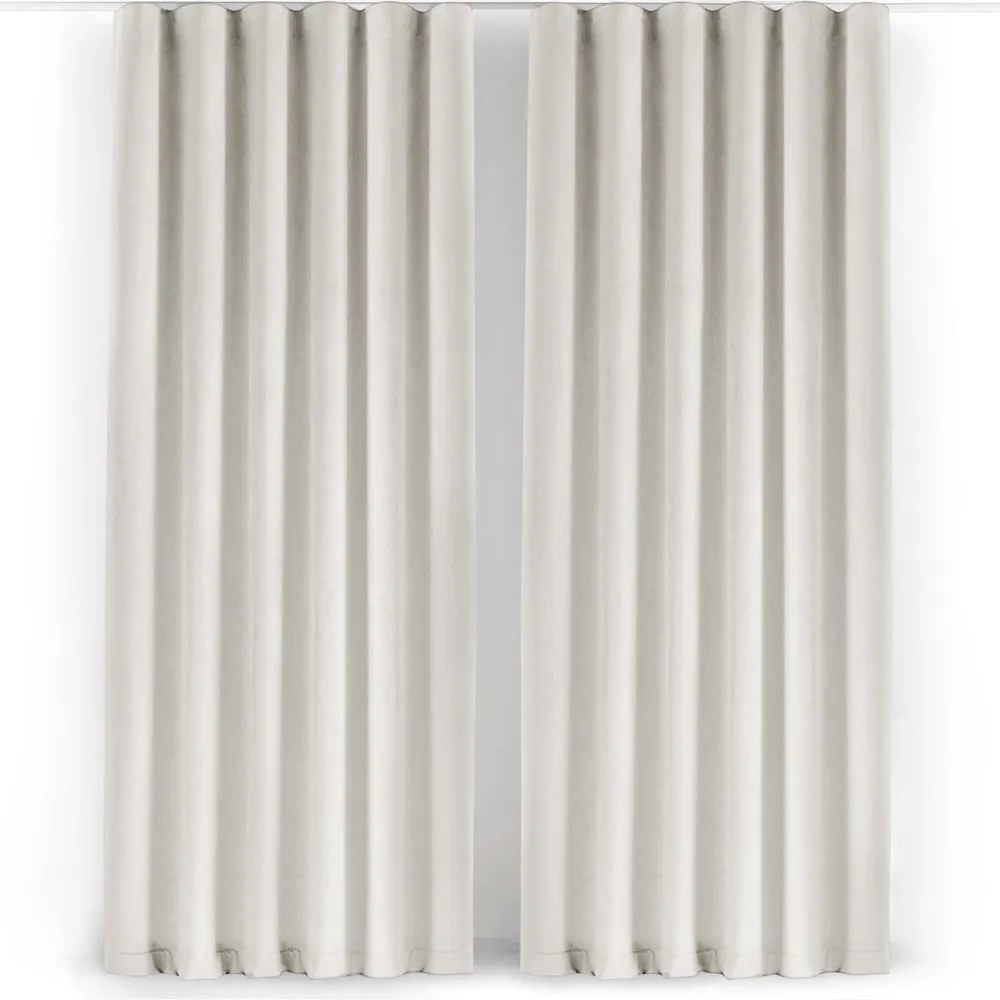 Draperie crem dimout (semi-opacă) din catifea 530x175 cm Velto – Filumi