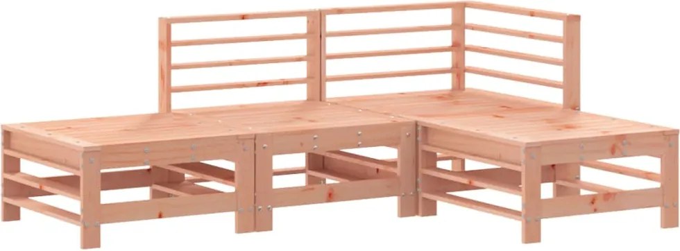 vidaXL Set mobilier relaxare grădină, 4 piese, lemn masiv Douglas