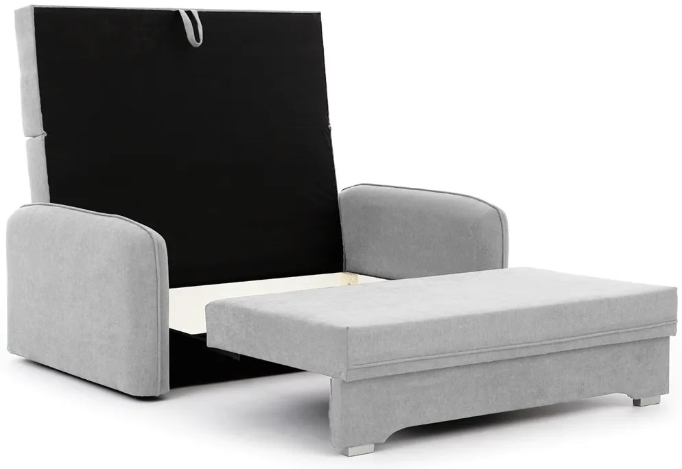 Canapea extensibila pentru 2 persoane LAINE, gri deschis