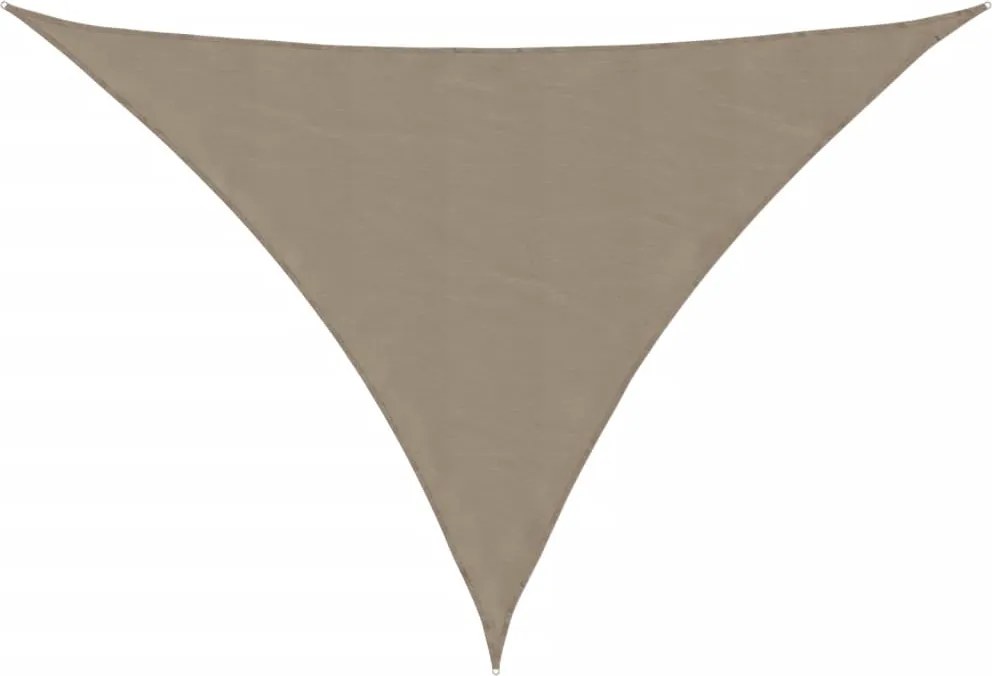 vidaXL Parasolar gri taupe 2,5x2,5x3,5 m țesătură oxford triunghiular