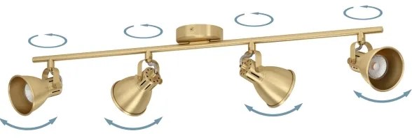 Spot LED SERAS 4xGU10/3W/230V Eglo 900173