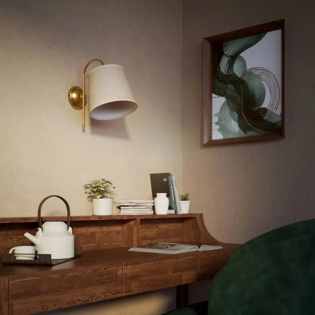 Aplica de perete stil clasic italian din alama Fiordo