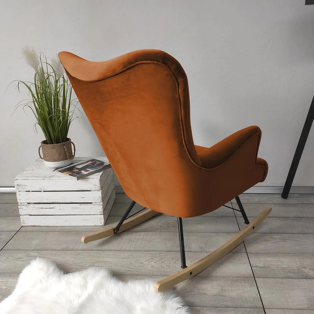 Fotoliu balansoar în stil scandinav Aria (Magic Velvet 2213). 1059395
