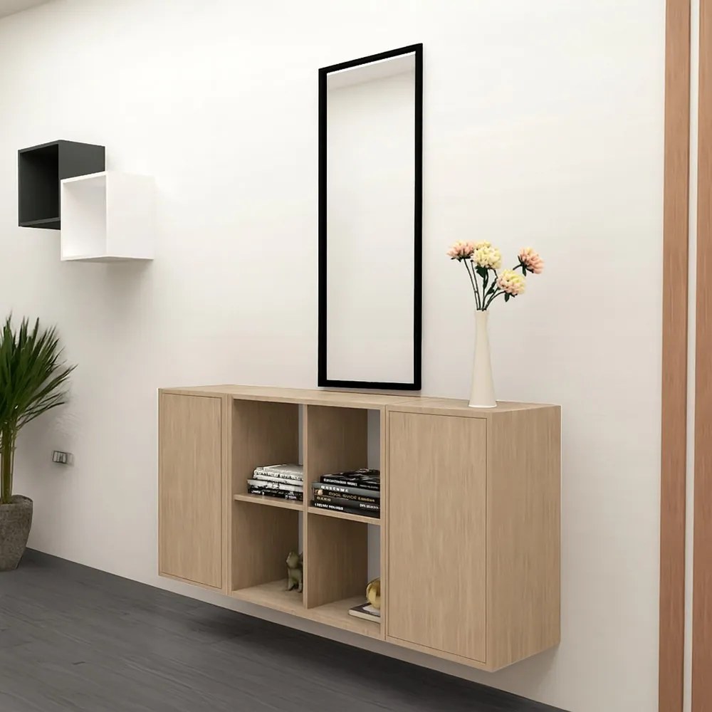 Boxie dulap de perete deschis 80x80x37 cm stejar sonoma