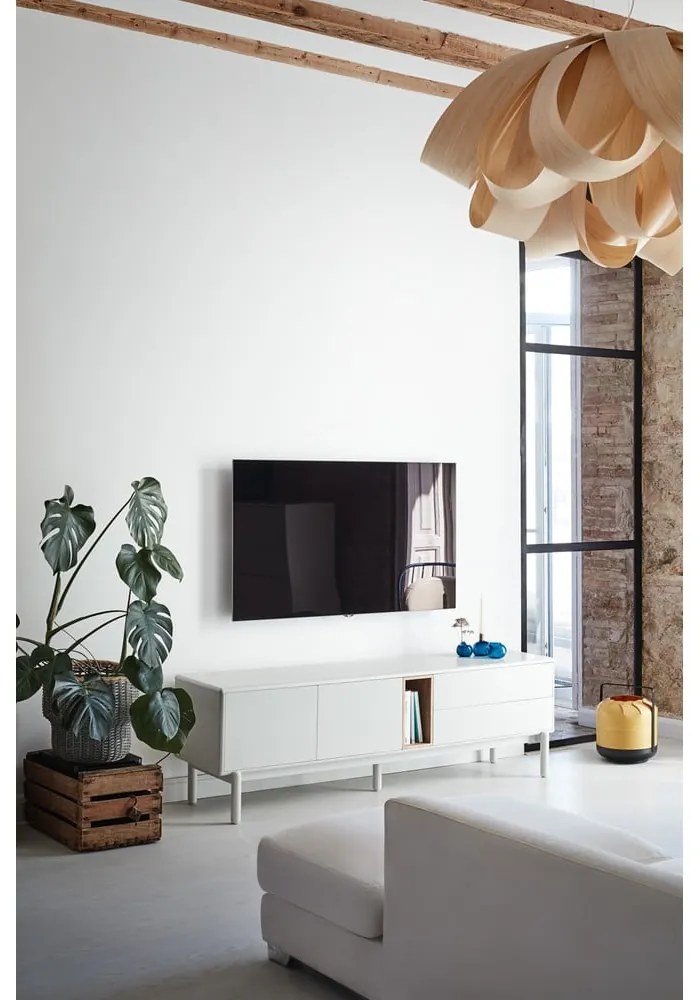 Comodă TV crem 180x56x40 cm Corvo – Teulat