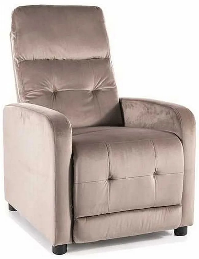 Scaun reclinabil Lennox Velvet, bej