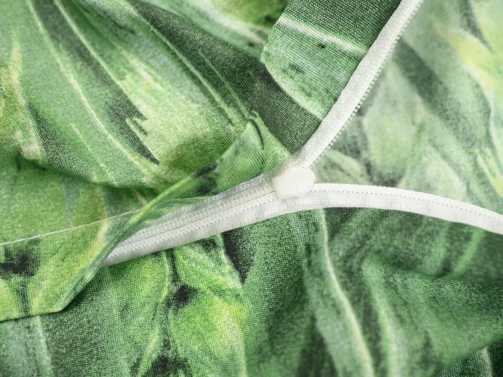 Lenjerie de microfibra POSANA verde Dimensiune lenjerie de pat: 2 buc 70 x 80 cm | 160 x 200 cm