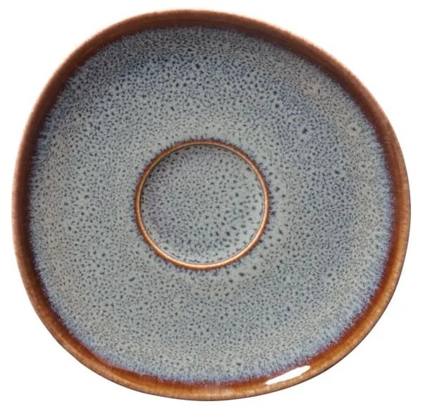 Farfurie din gresie ceramică Villeroy &amp; Boch Like Lave, 15,5 x 15 cm, gri - maro
